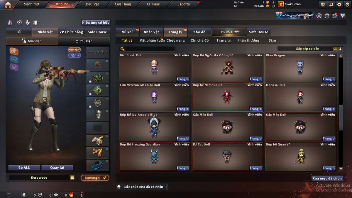 shop acc cf uy tin gia re